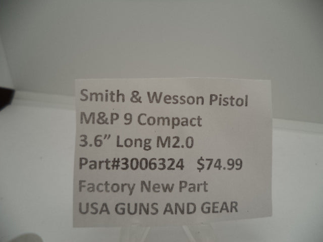 Smith & Wesson M&P 9 Compact M2.0 Barrel 3.6" - Factory OEM Part 3006324