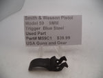 M59C1 Smith & Wesson Pistol Model 59 9MM Trigger Blue Steel Used Part