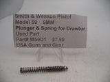 M59D1 Smith & Wesson Pistol Model 59 9MM Plunger & Spring for Drawbar Used Part