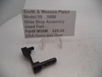 M59M Smith & Wesson Pistol Model 59 9MM Slide Stop Assembly Used