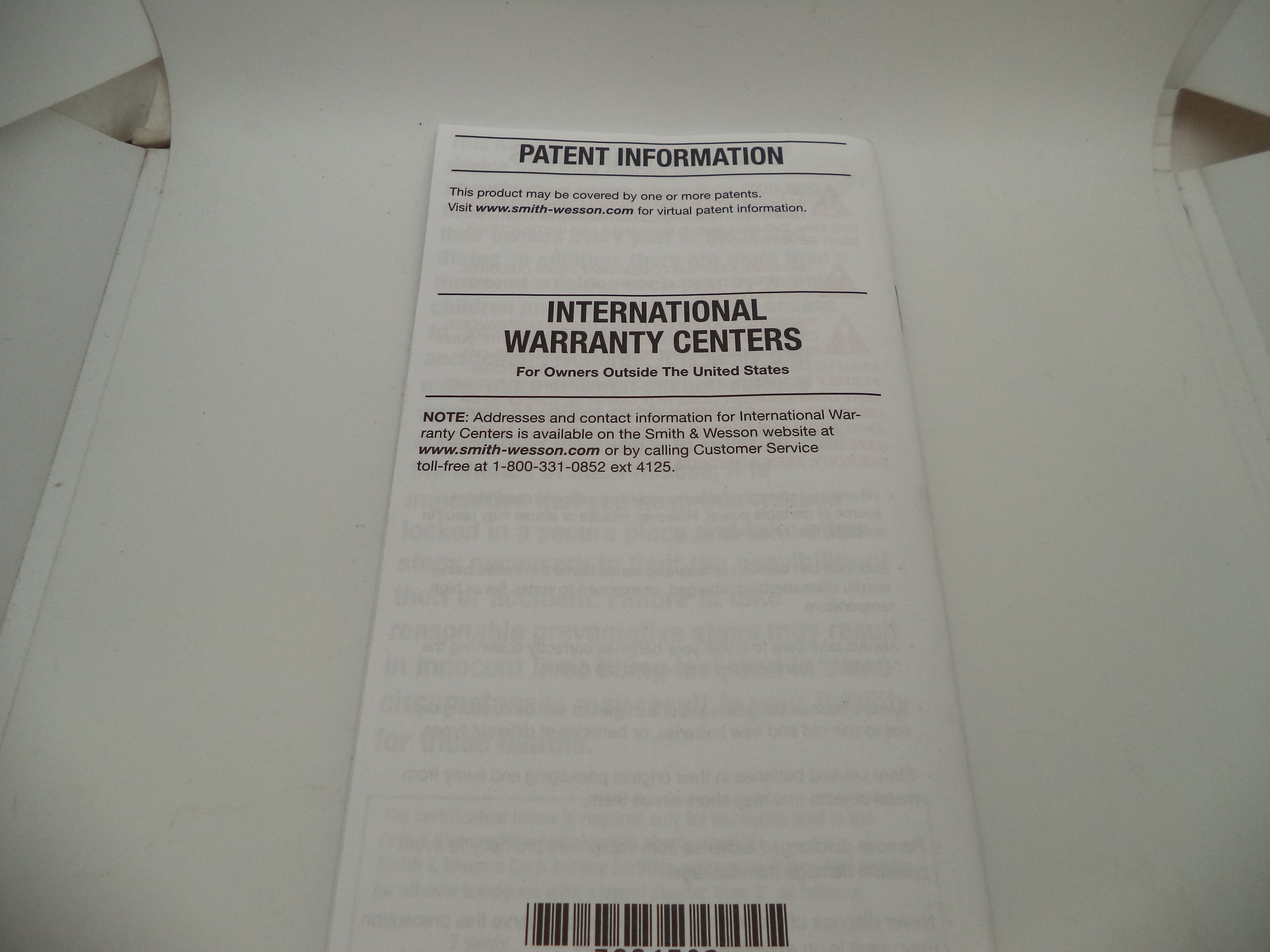 SW22 Victory Safety & Instruction Manual | S&W Part 3001382