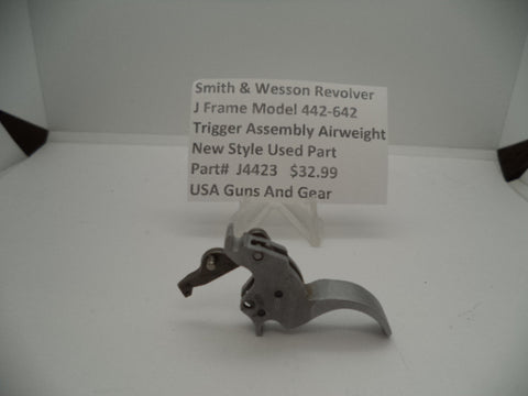 Part#J4423 Smith & Wesson Revolver J Frame Model 442-642 Trigger Assembly Airweight