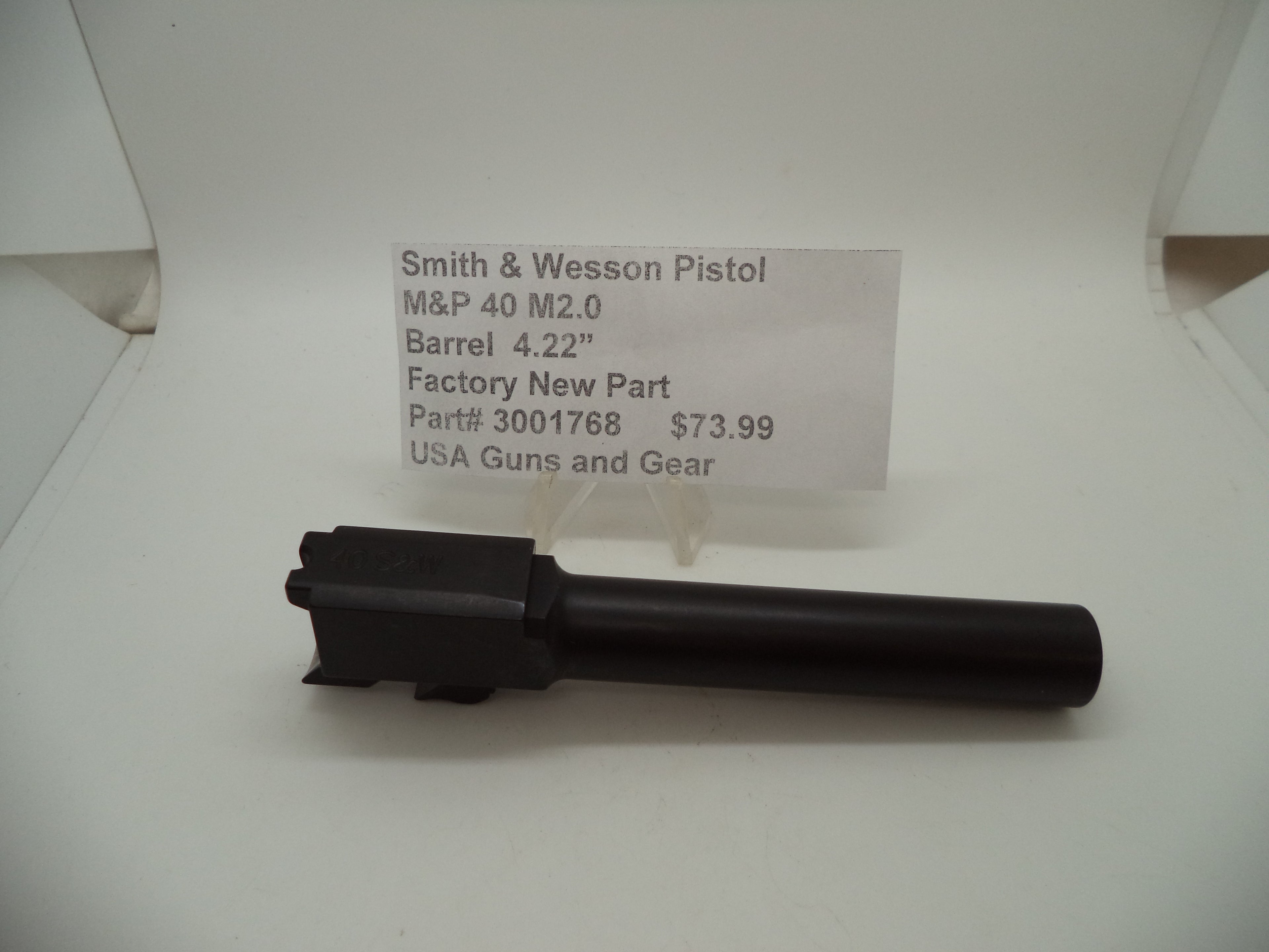 Smith & Wesson M&P 40 M2.0 Barrel - .40 S&W - 4.22" Full Size - Factory OEM Part 3001768