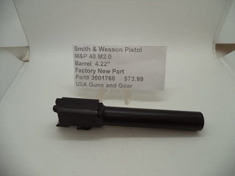 3001768 Smith & Wesson Pistol M&P 40 M2.0 Barrel 4.22" Factory New Part