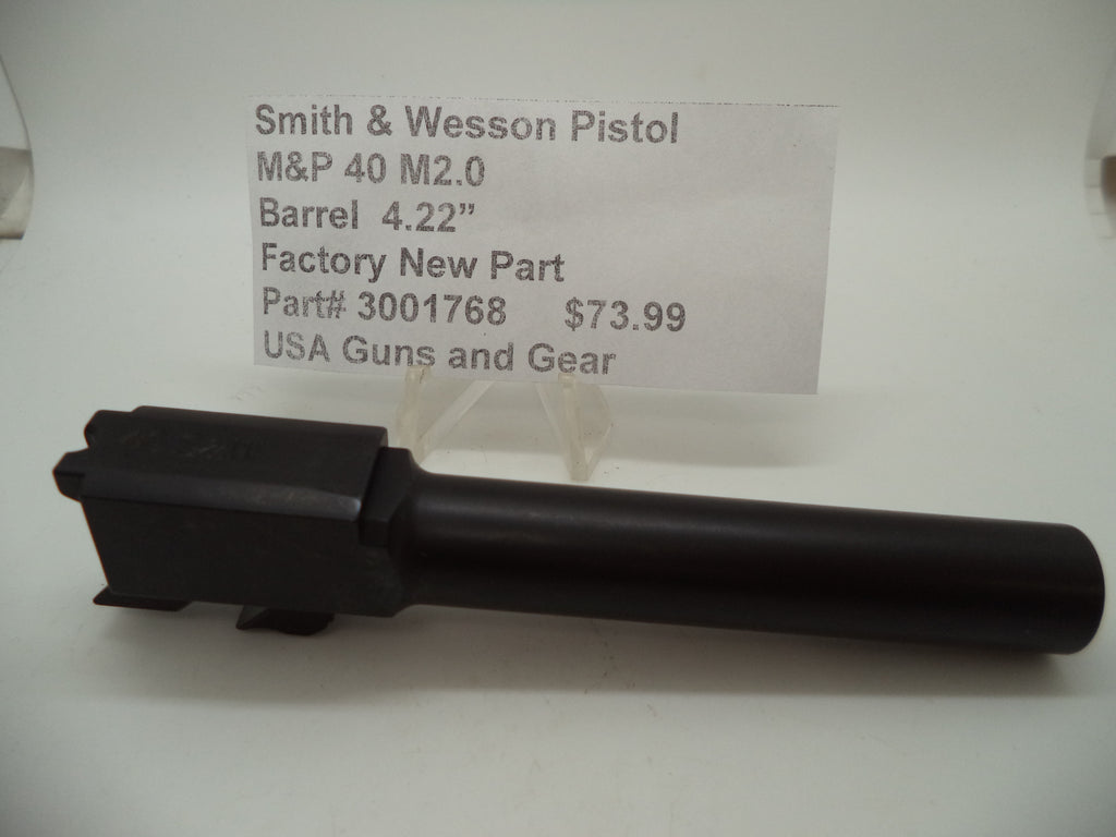 Smith & Wesson M&P 40 M2.0 Barrel - .40 S&W - 4.22" Full Size - Factory OEM Part 3001768