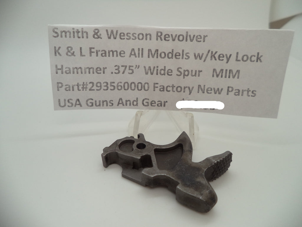 S&W K/L Frame MIM Hammer .375" Wide Spur - Centerfire Models 293560000