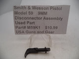 M59K1 Smith & Wesson Pistol Model 59 9MM Disconnector Assembly Used Part