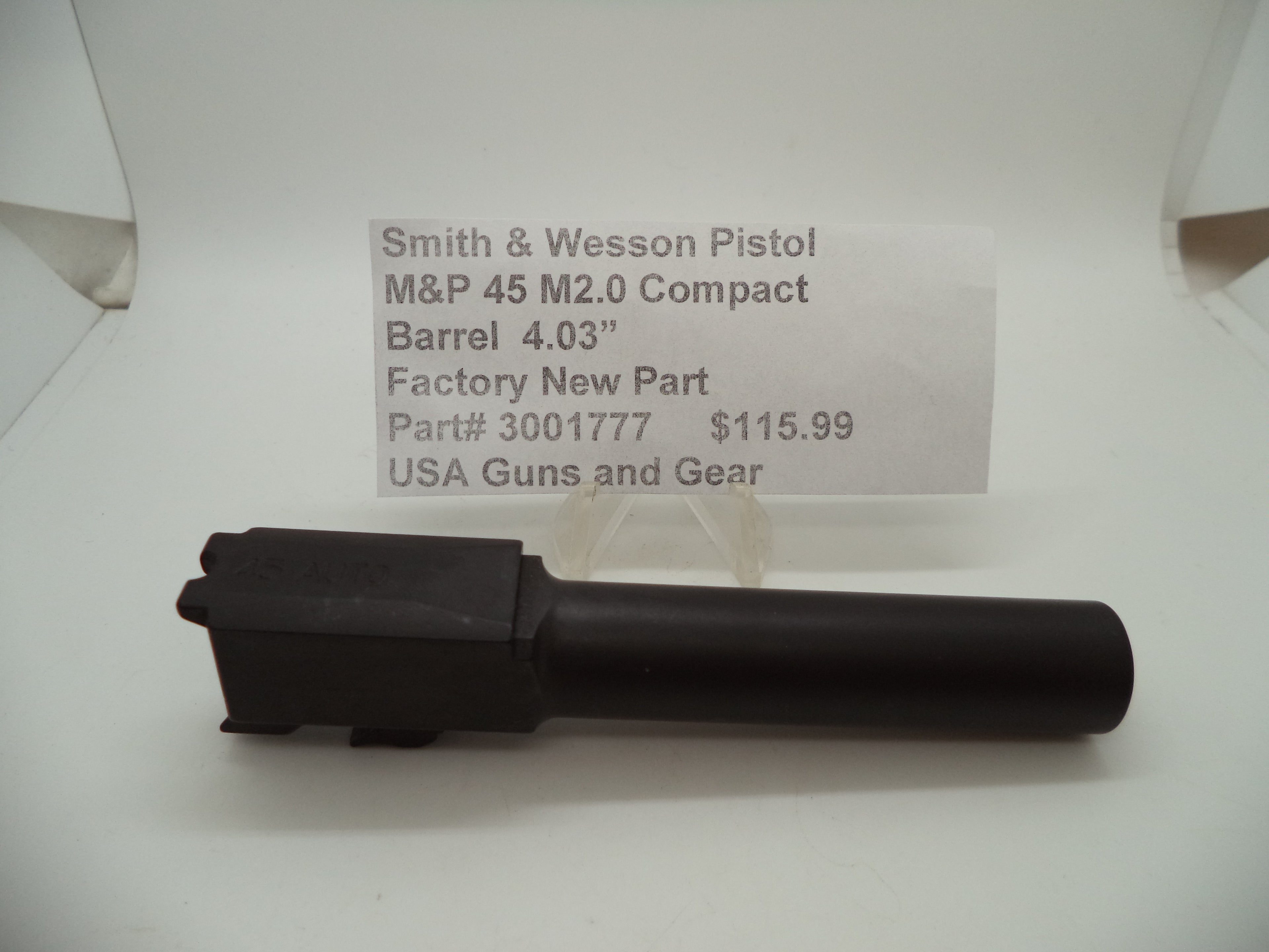 Smith & Wesson M&P 45 M2.0 Compact Barrel 4.03" | OEM 3001777
