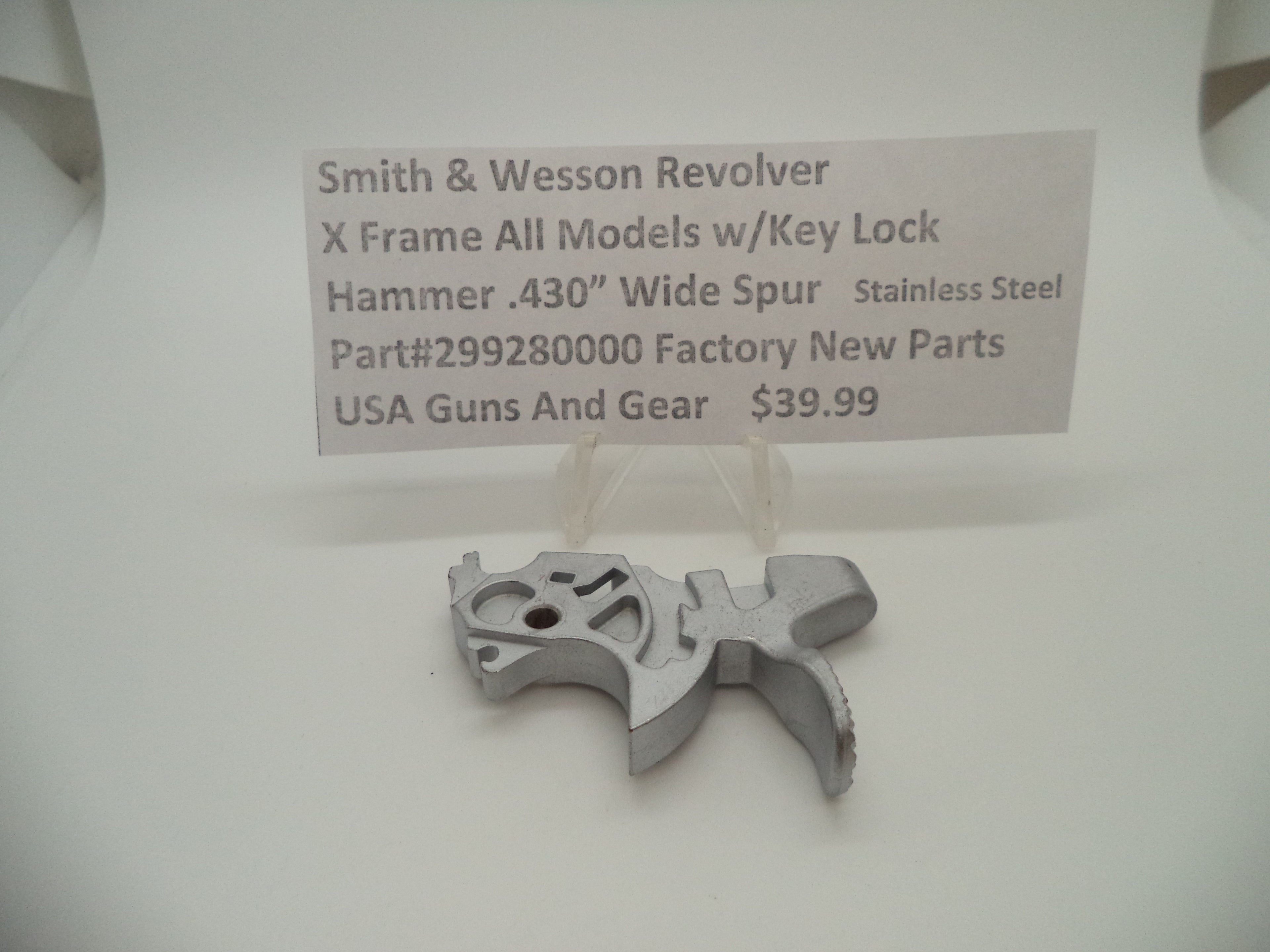Smith & Wesson X Frame MIM Hammer .430" New Style with Key Lock 299280000