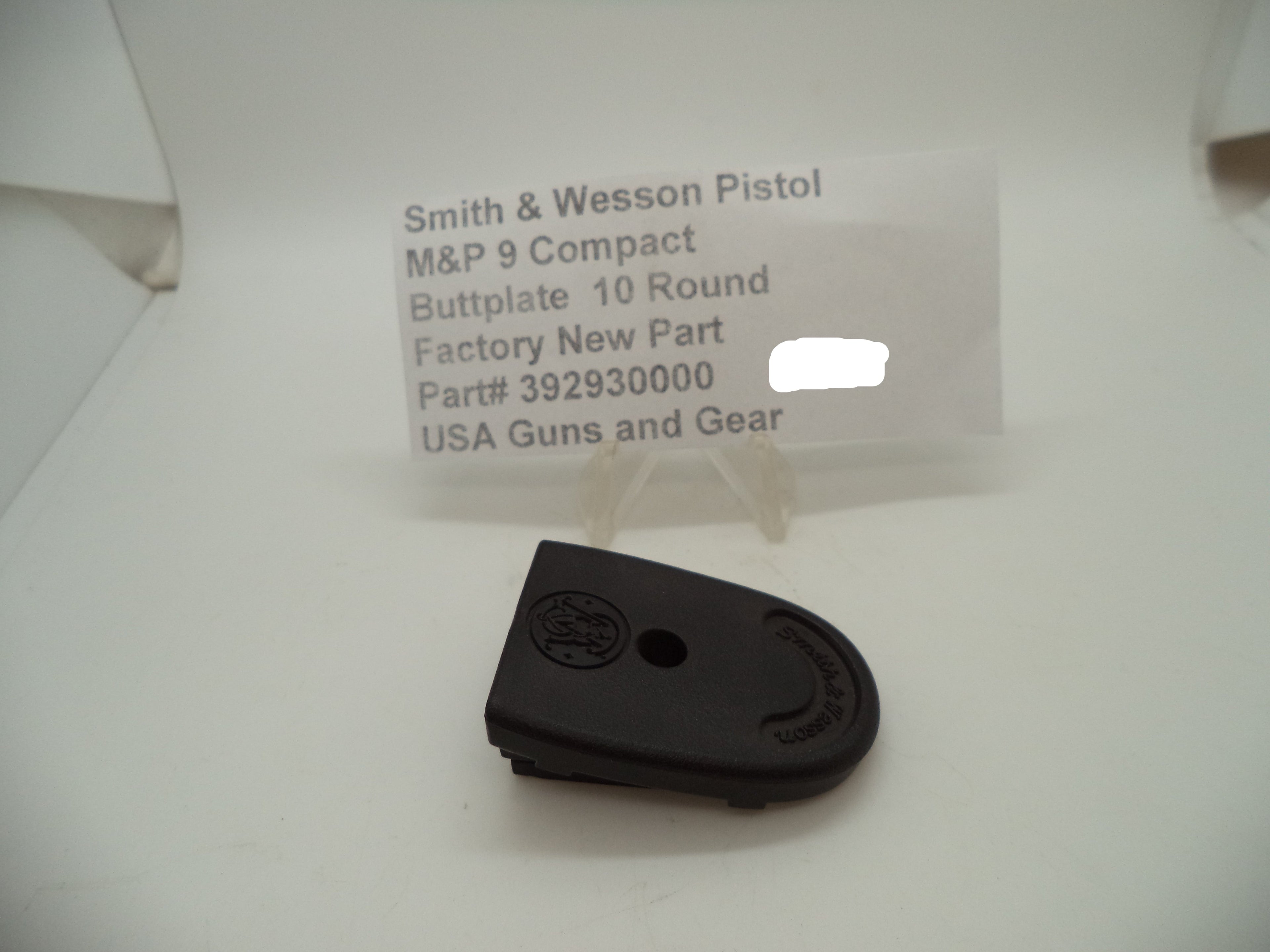 Smith & Wesson M&P9 Compact Magazine Buttplate - 10 Round - Factory OEM