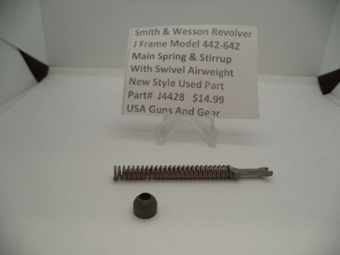 Part#J4428 Smith & Wesson J Frame Model 442-642 Main Spring & Stirrup W/ Swivel Used
