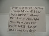 Part#J4428 Smith & Wesson J Frame Model 442-642 Main Spring & Stirrup W/ Swivel Used