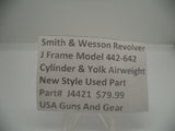 Part#J4421 Smith & Wesson Revolver J Frame Model 442-642 Cylinder & Yolk Used