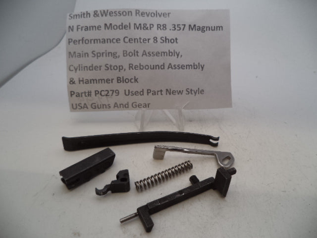PC279 Smith & Wesson N Frame Model M&P R8 .357 Magnum Performance Center 8 Shot Main Spring, Bolt Assembly