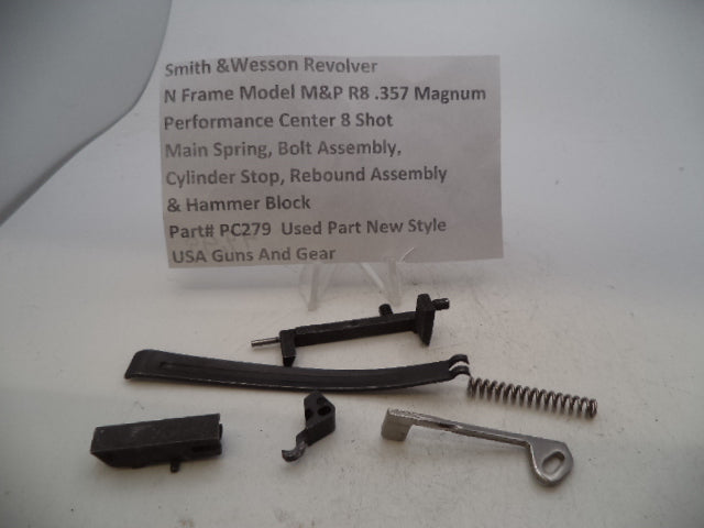 PC279 Smith & Wesson N Frame Model M&P R8 .357 Magnum Performance Center 8 Shot Main Spring, Bolt Assembly