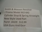 Part#J4429 Smith & Wesson Revolver J Frame Model 442-642 Cylinder Stop & Spring Used