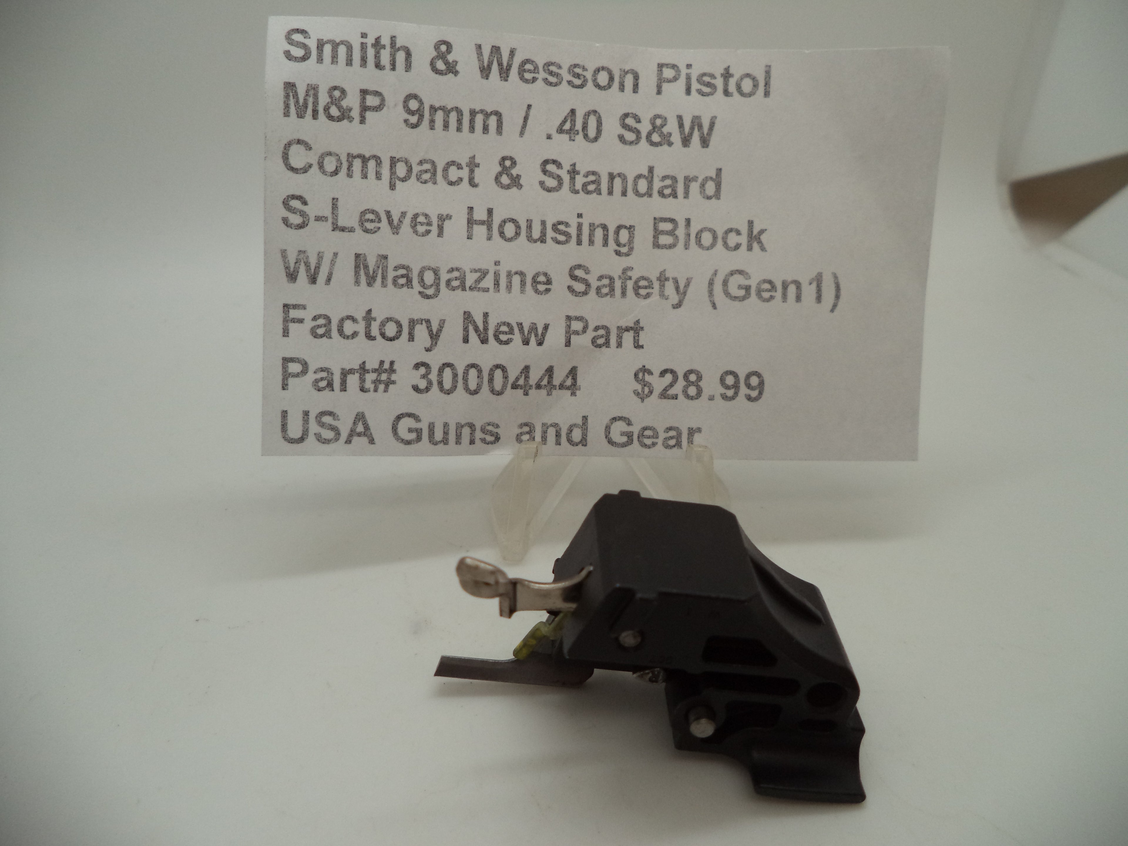 S&W M&P 9/40 Sear Housing Block Assembly 1.0 Gen | OEM 3000444