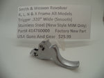 414760000 Smith & Wesson K L N X Frame All Models MIM Smooth Trigger .320" New