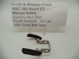 3005520 Smith & Wesson Pistol M&P 380 Shield EZ Manual Safety Factory New Part