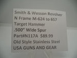 N117A Smith & Wesson Revolver N Frame M-624 to 657 Target Hammer .500" Wide Spur
