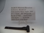 27162 Smith & Wesson Revolver N Frame Model 27 .357 Magnum Adjustable Rear Sight .209"