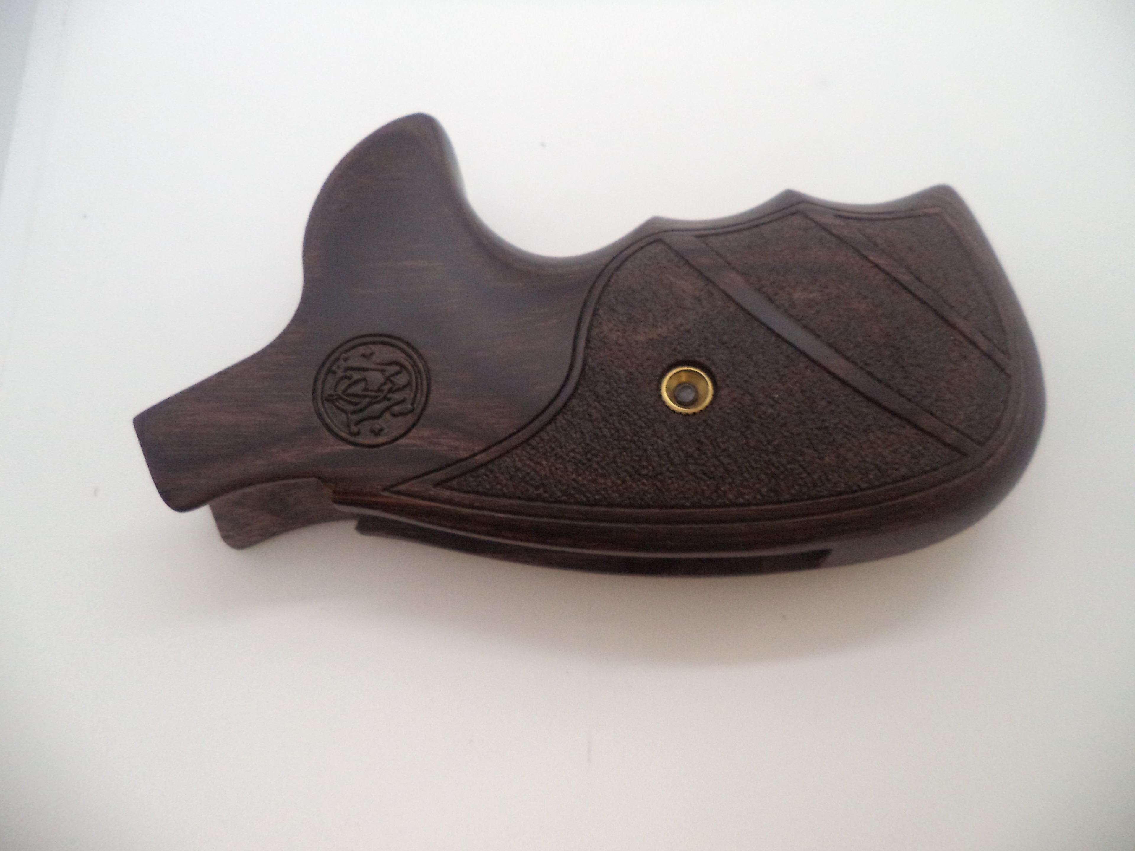 Smith & Wesson N Frame Wood Grips with Hardware - Round Butt Only - Factory New Part 3009703