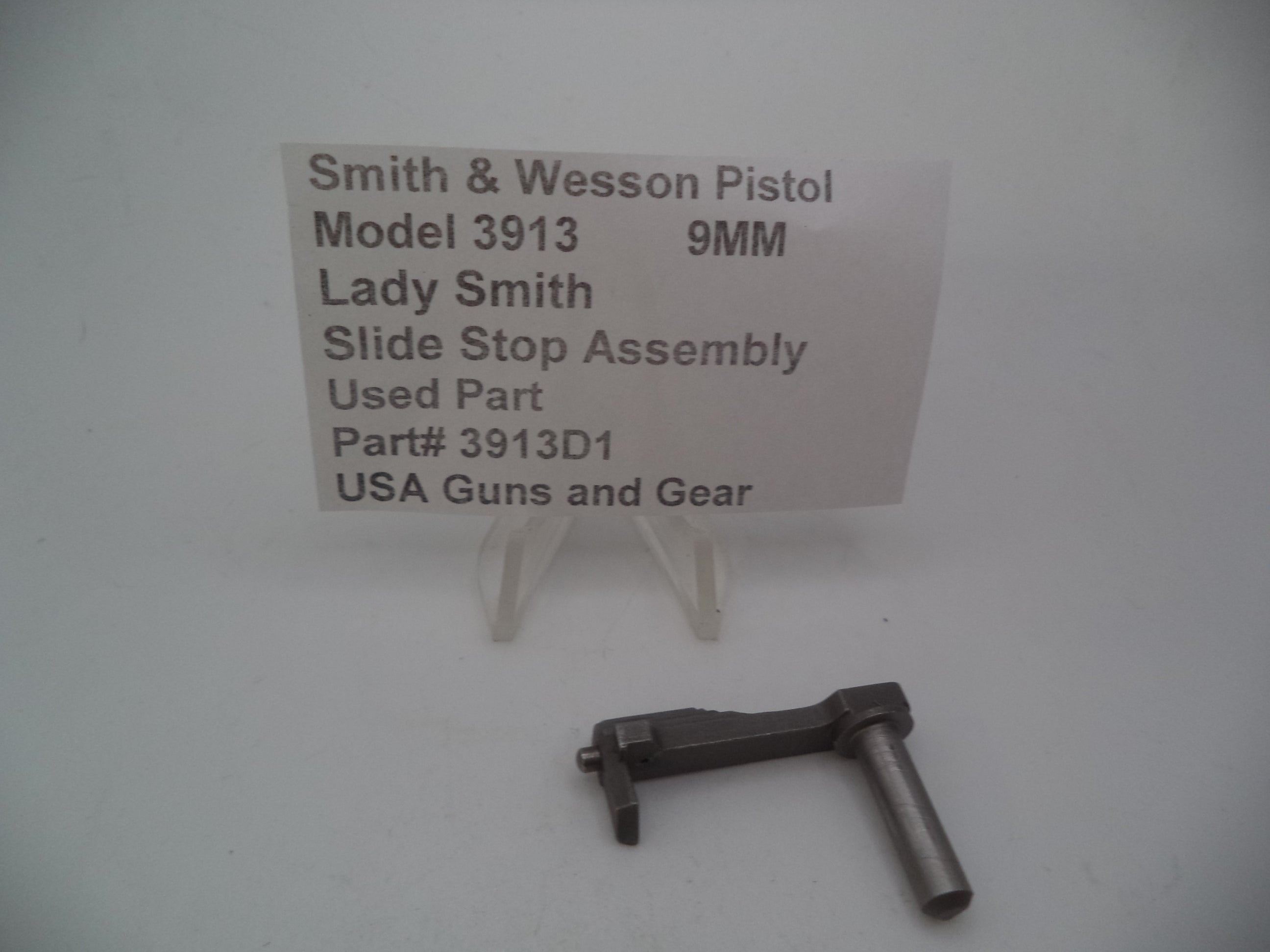 Smith & Wesson Model 3913 Slide Stop Assembly Lady Smith 9MM Used - 3913D1