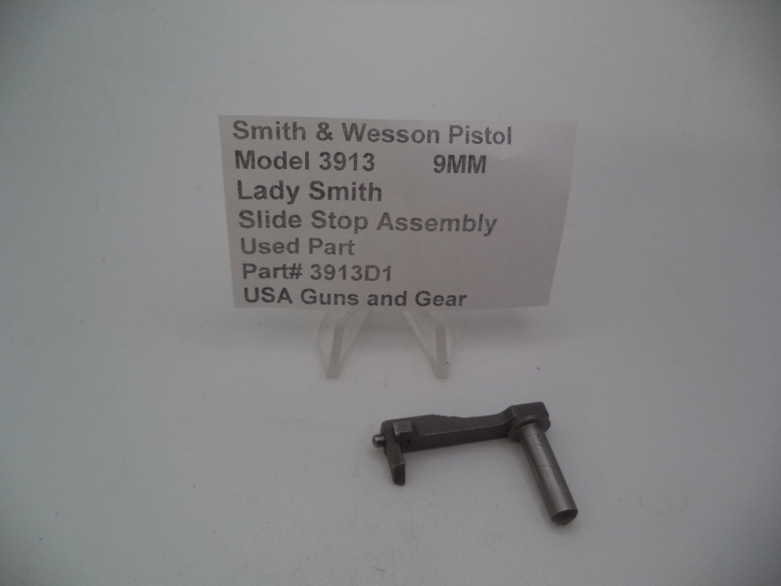 Smith & Wesson Model 3913 Slide Stop Assembly Lady Smith 9MM Used - 3913D1
