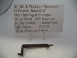 2745A Smith & Wesson N Frame Model 27 .357 Magnum Bolt Spring & Plunger Used