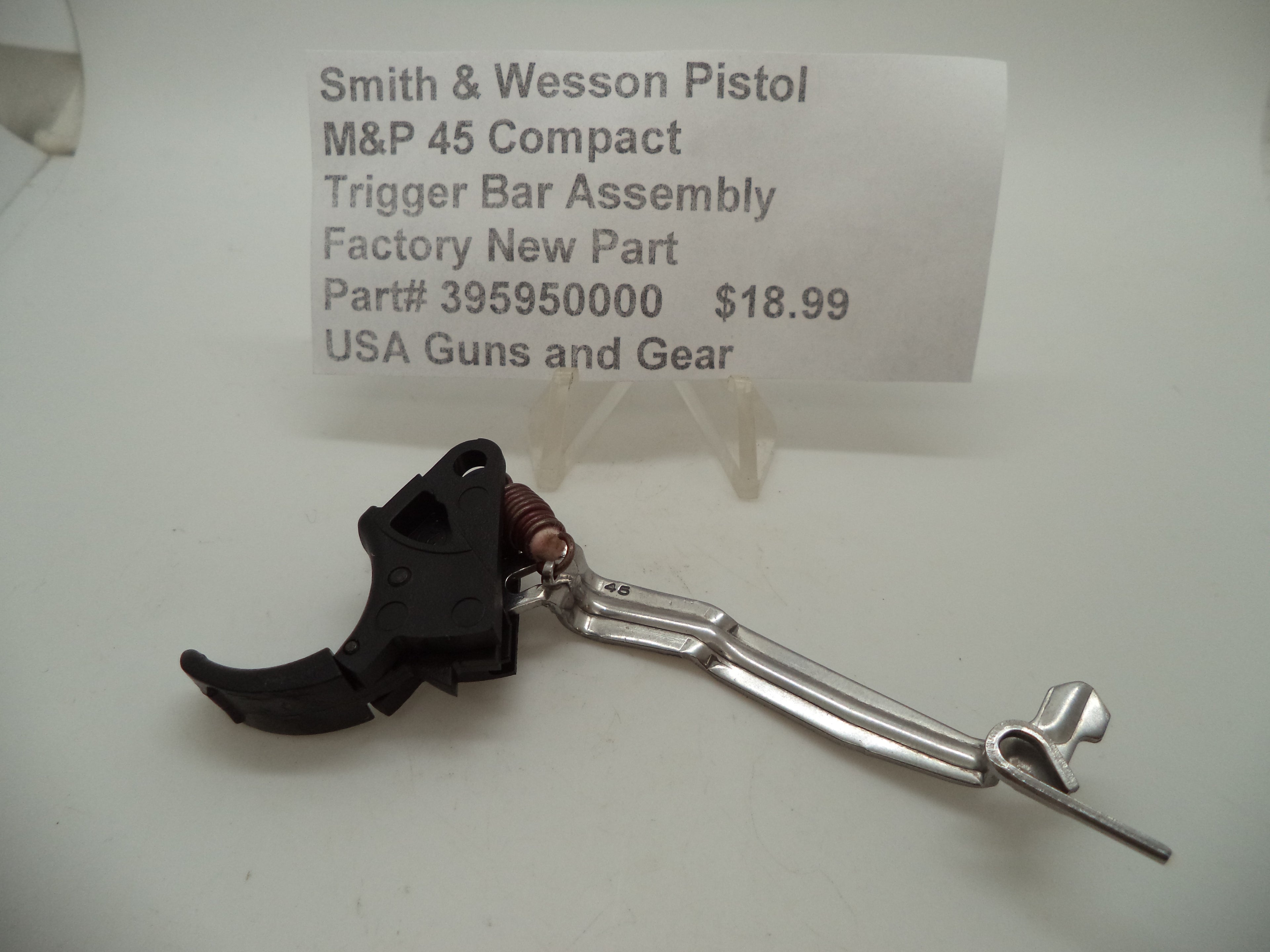 Smith & Wesson M&P 45 Compact Trigger Bar Assembly - Factory OEM 395950000
