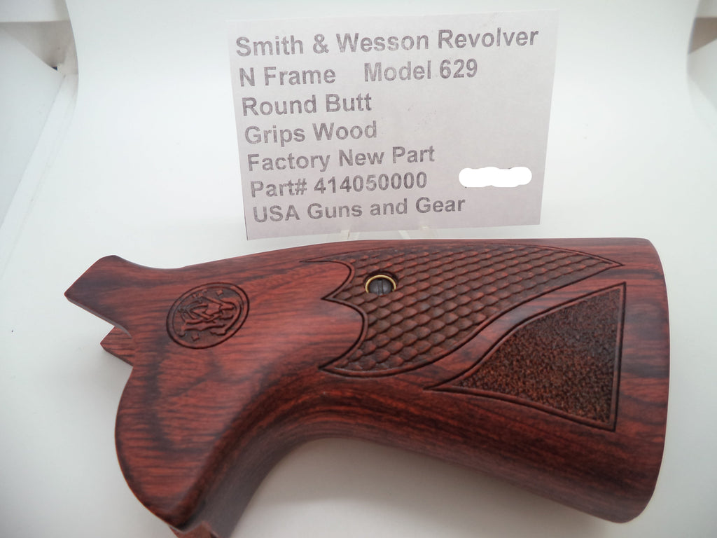 Smith & Wesson N Frame Round Butt Wood Grips - 414050000