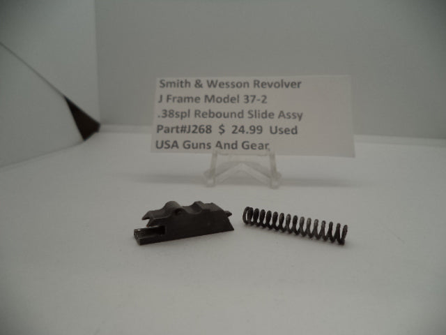 J268 Smith & Wesson Used J Frame Model 37 - 2 .38 Special Rebound Slide Assembly -                                USA Guns And Gear-Your Favorite Gun Parts Store