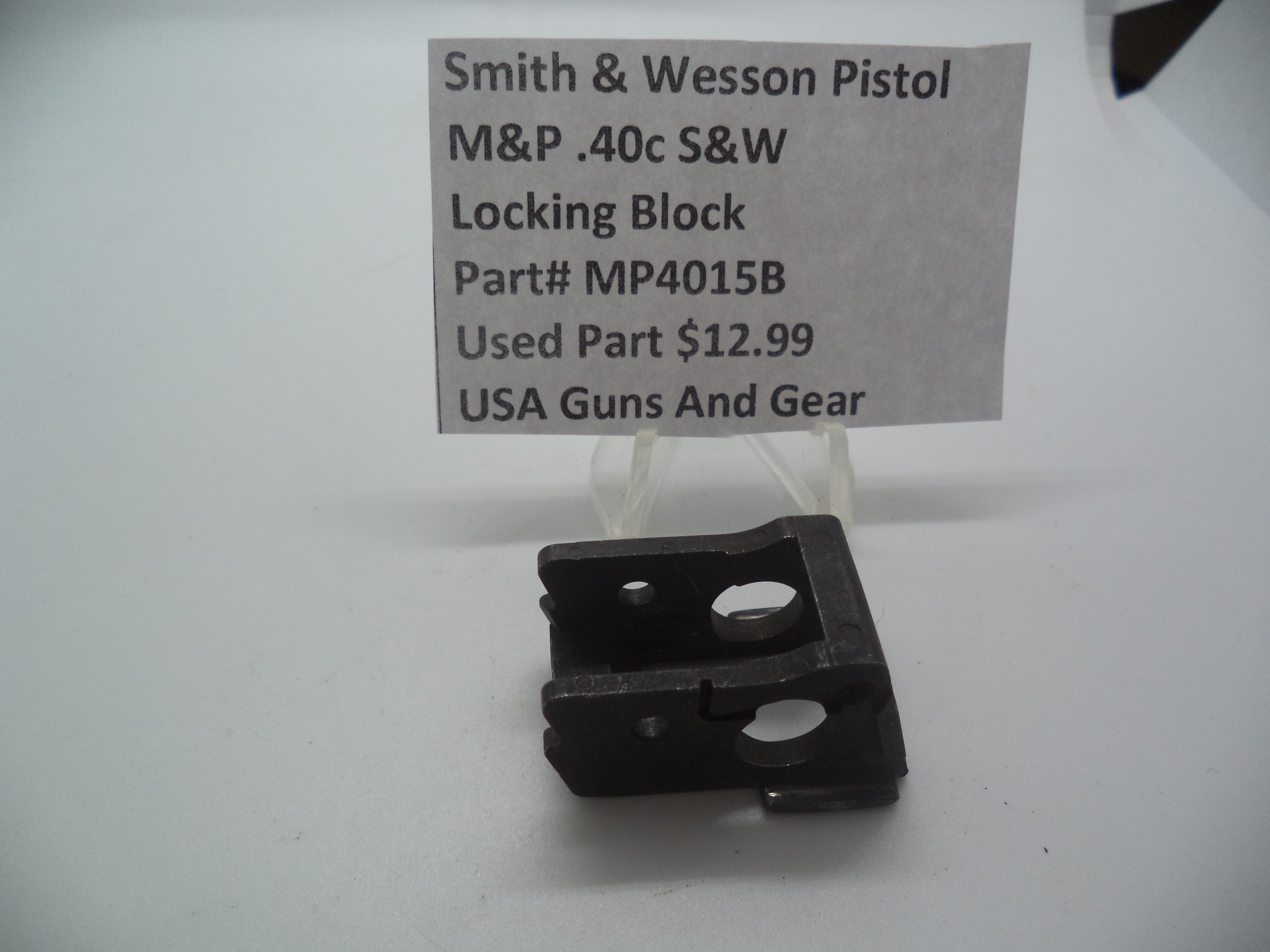 MP4015B Smith & Wesson Pistol M&P Locking Block Used .40c  S&W