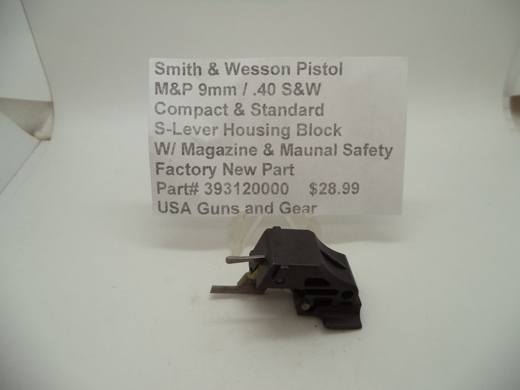 S&W M&P 9/40 Sear Housing Block Mag/Manual Safety | OEM 393120000