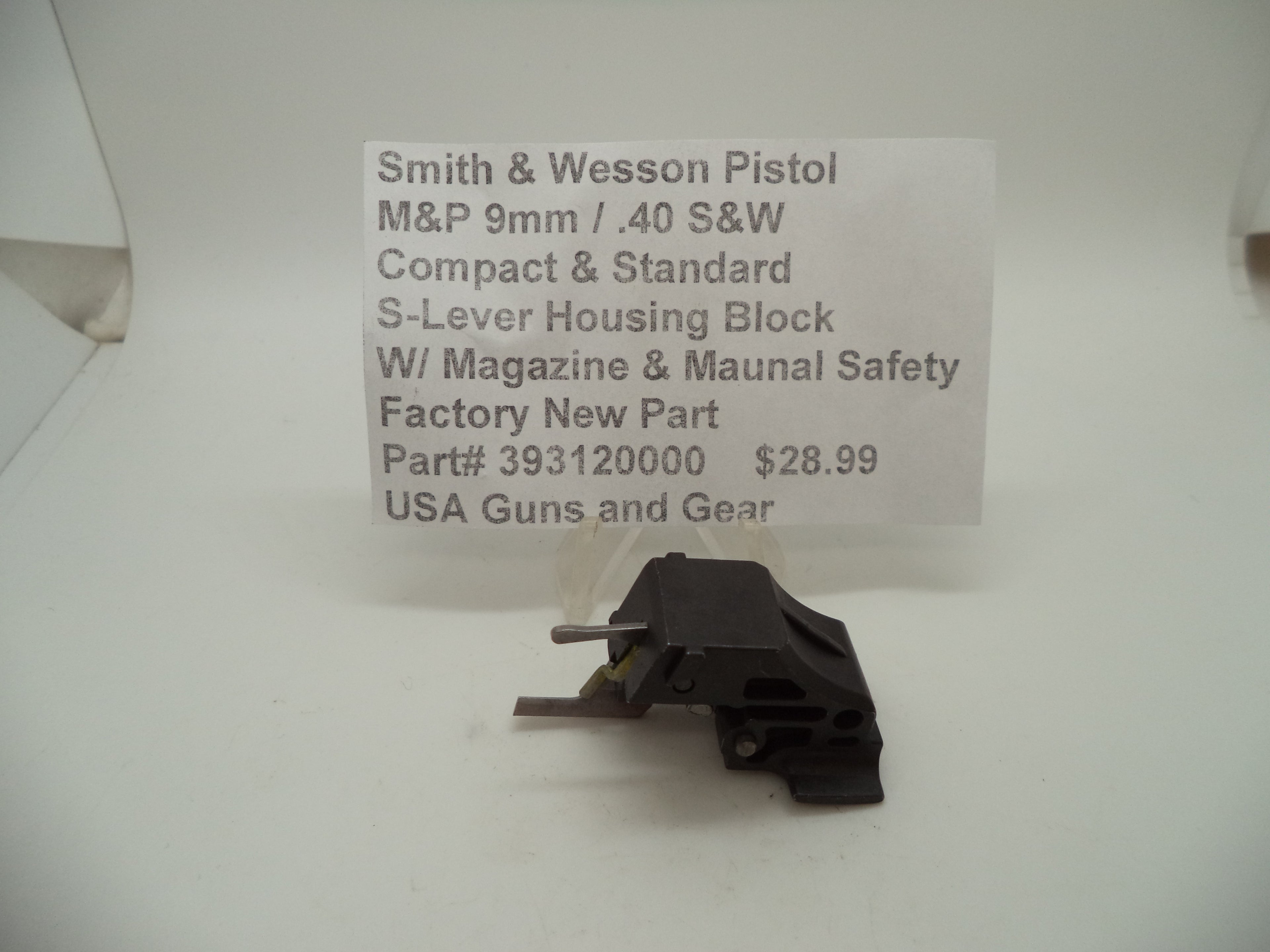 S&W M&P 9/40 Sear Housing Block Mag/Manual Safety | OEM 393120000