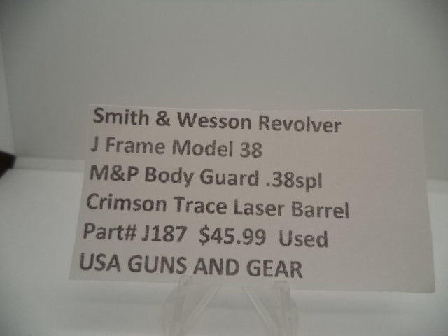 Smith & Wesson M&P Body Guard J Frame Model 38 Revolver Barrel Used Part J187