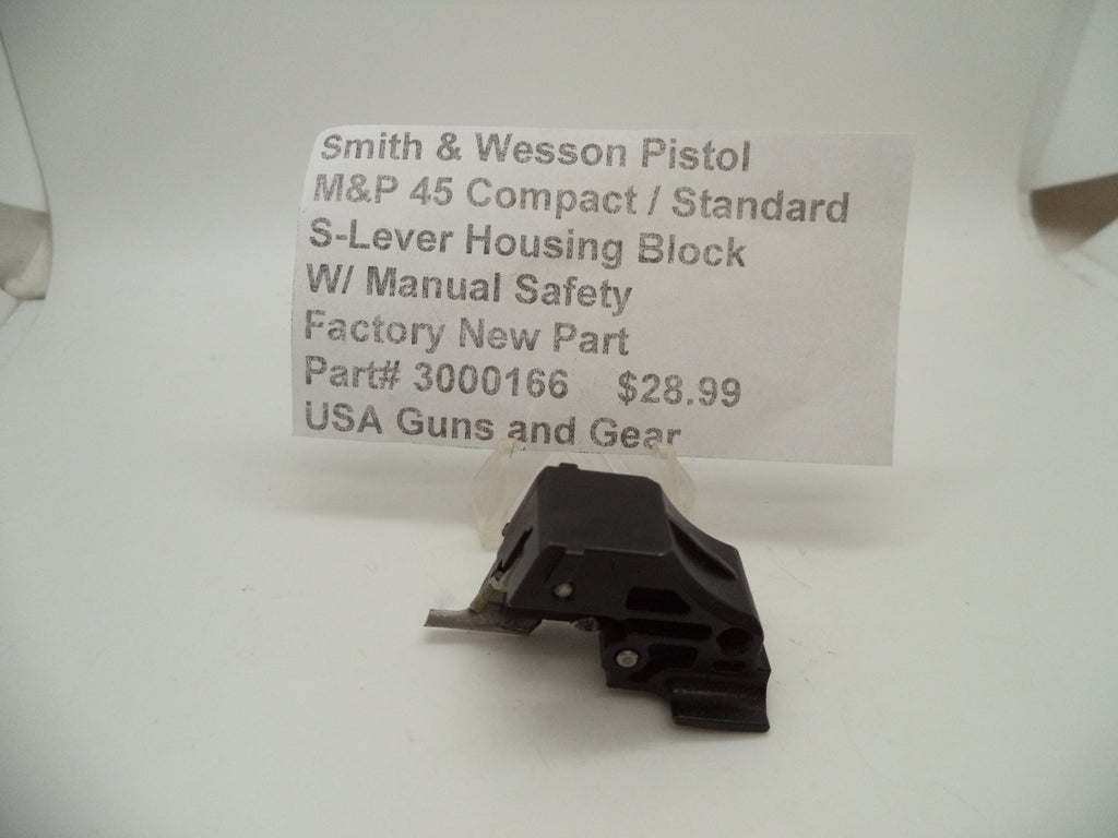 Smith & Wesson M&P 45 Sear Housing Block Manual Safety | OEM 3000166