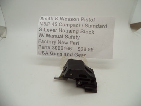 3000166 Smith & Wesson Pistol M&P 45 Compact / Standard S-Lever Housing Block