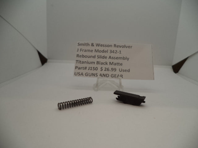 J150 Smith & Wesson Used J Frame Model 342 -1 Airlite PD .38 Special Black Matte