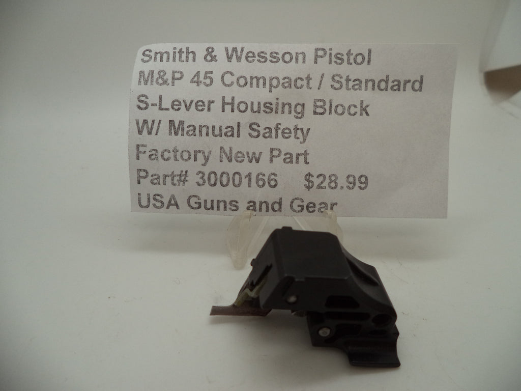 Smith & Wesson M&P 45 Sear Housing Block Manual Safety | OEM 3000166