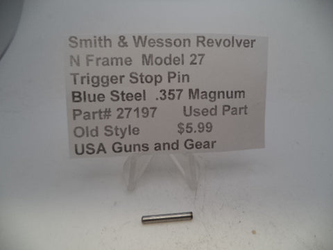 27197 Smith & Wesson N Frame Model 27 .357 Magnum Trigger Stop Pin Blue Steel Used
