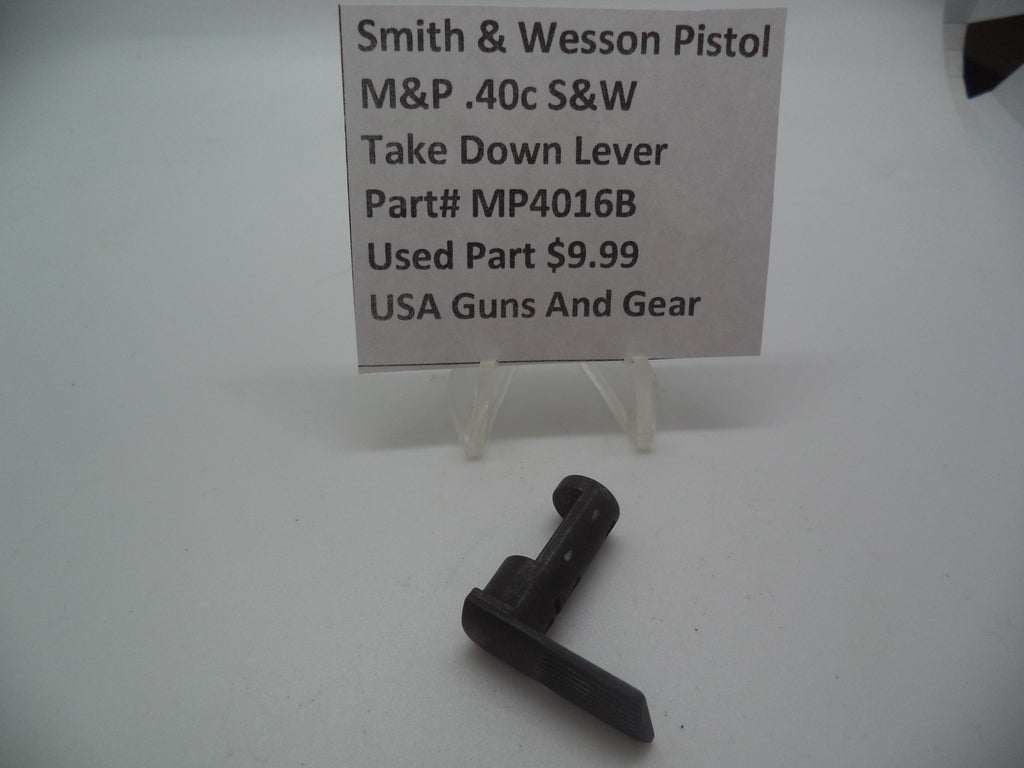MP4016B Smith & Wesson Pistol M&P Take down Lever Used .40c  S&W