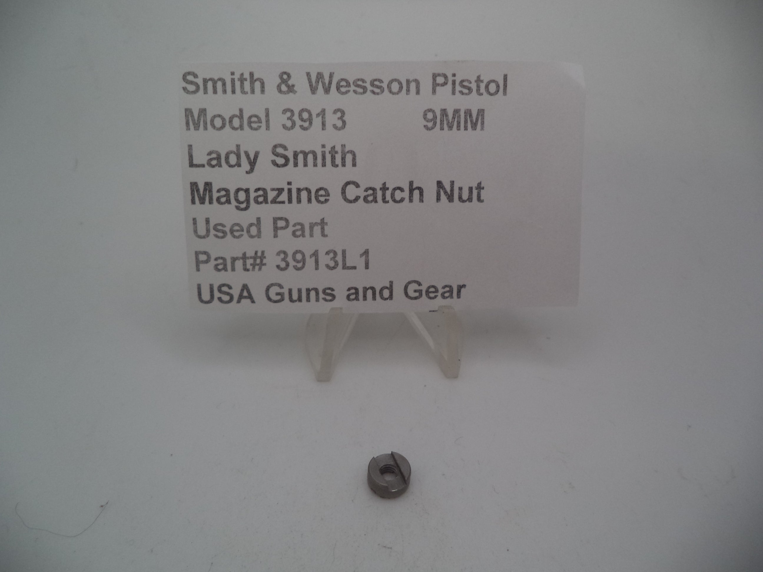 Smith & Wesson Model 3913 Magazine Catch Nut Lady Smith 9MM Used - 3913L1