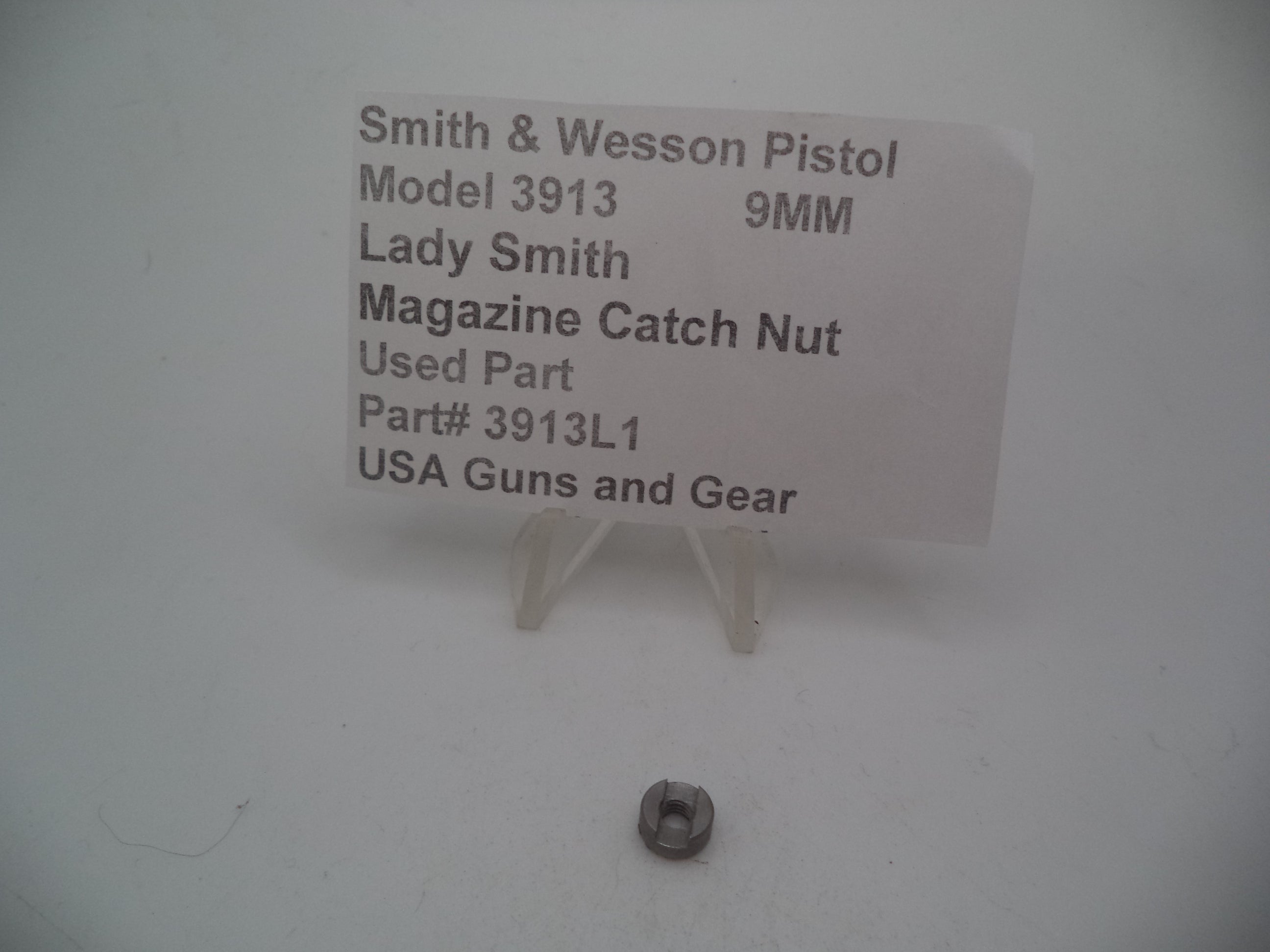 Smith & Wesson Model 3913 Magazine Catch Nut Lady Smith 9MM Used - 3913L1