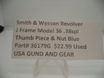 36179G Smith & Wesson J Frame Model 36 Used Thumb Piece & Nut .38 Special
