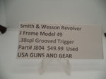 J804 Smith & Wesson Used J Frame Model 49 Case Hardened .238" Grooved Trigger