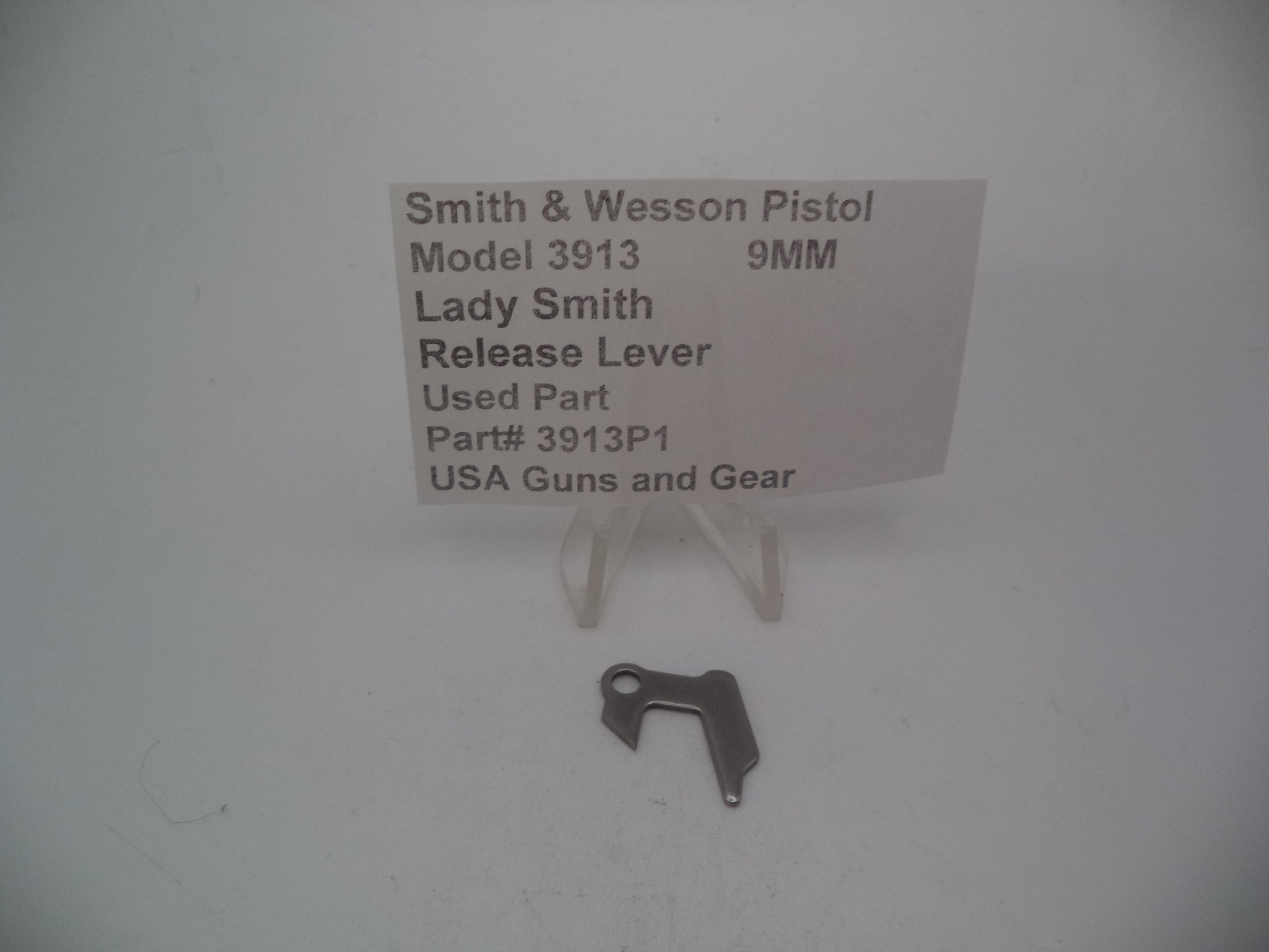 Smith & Wesson Model 3913 Release Lever Lady Smith 9MM Used - 3913P1