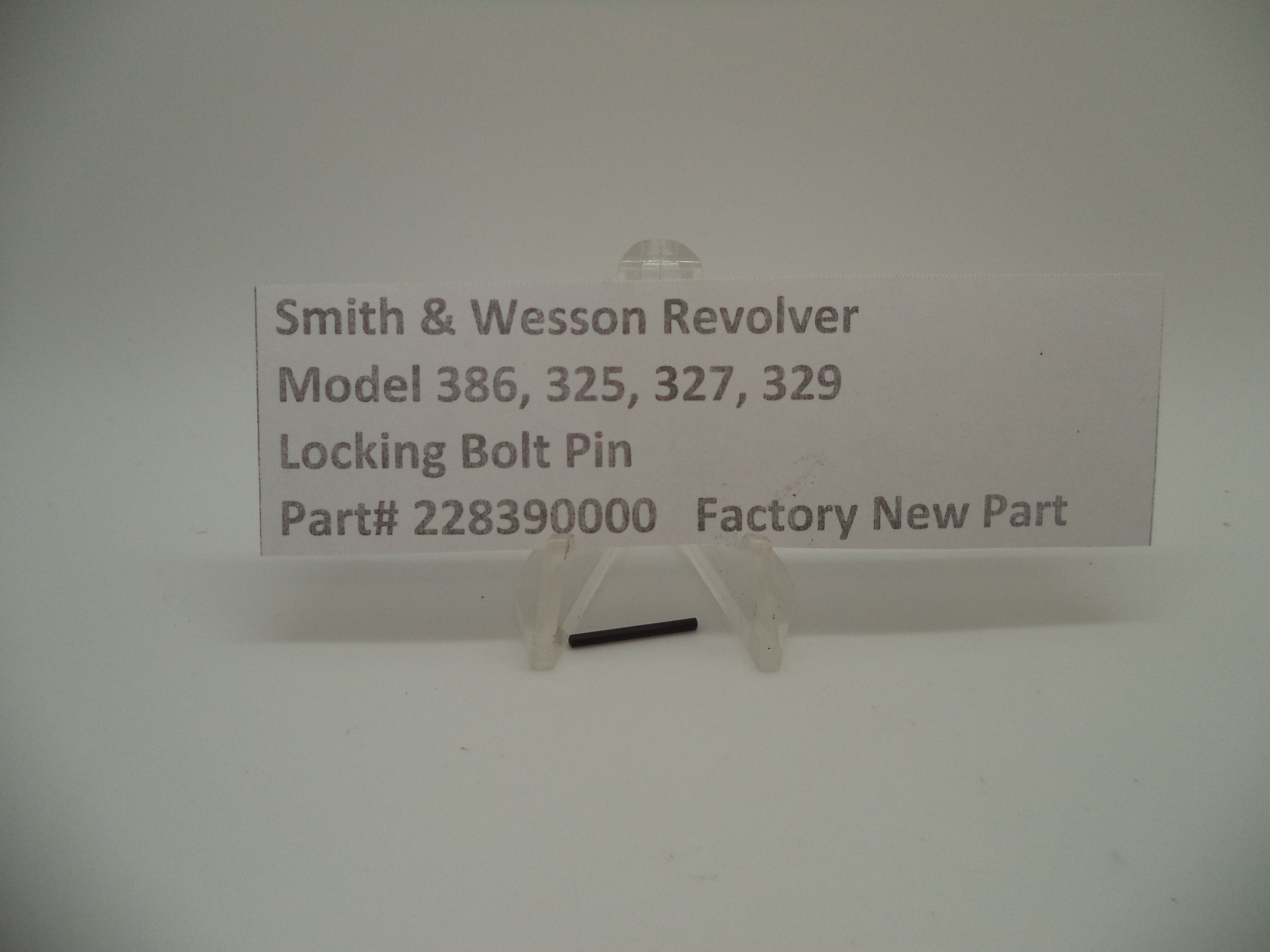 Smith & Wesson Locking Bolt Pin L N Frame Models 325PD 327 329PD 386 228390000