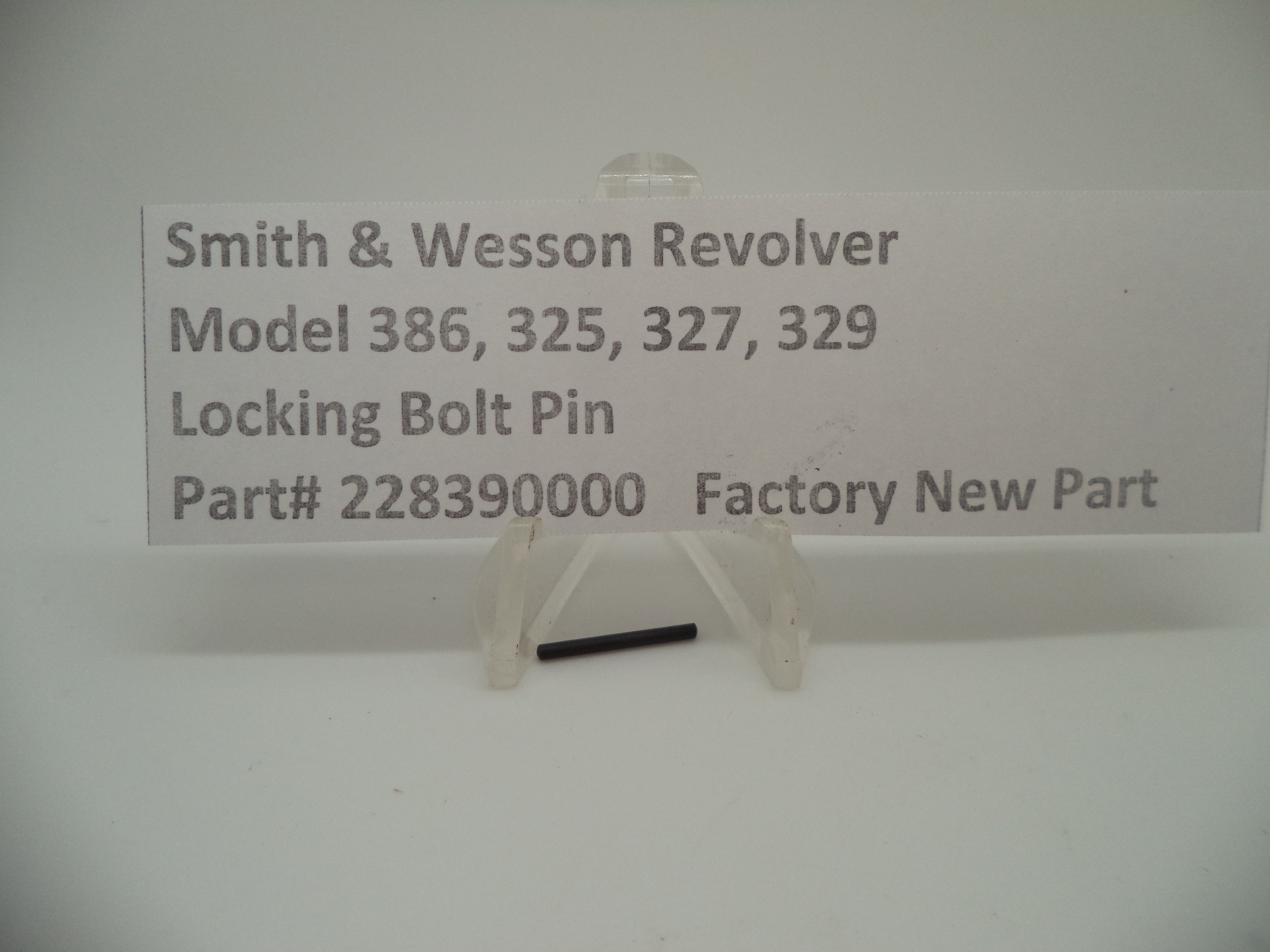 Smith & Wesson Locking Bolt Pin L N Frame Models 325PD 327 329PD 386 228390000