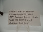 J96 Smith & Wesson J Frame Model 60 Trigger 38 Special Stainless Used Part